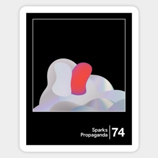 Sparks - Propaganda / Minimalist Style Graphic Design Sticker